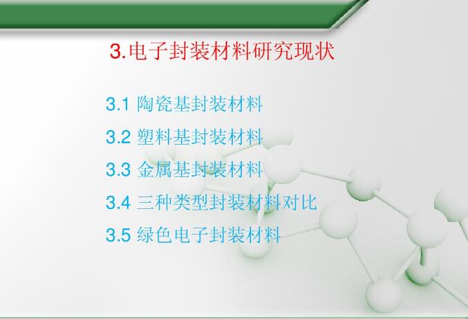 電子封裝材料研究現(xiàn)狀
