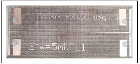 圖3、采用GCPW信號饋入的微帶傳輸線