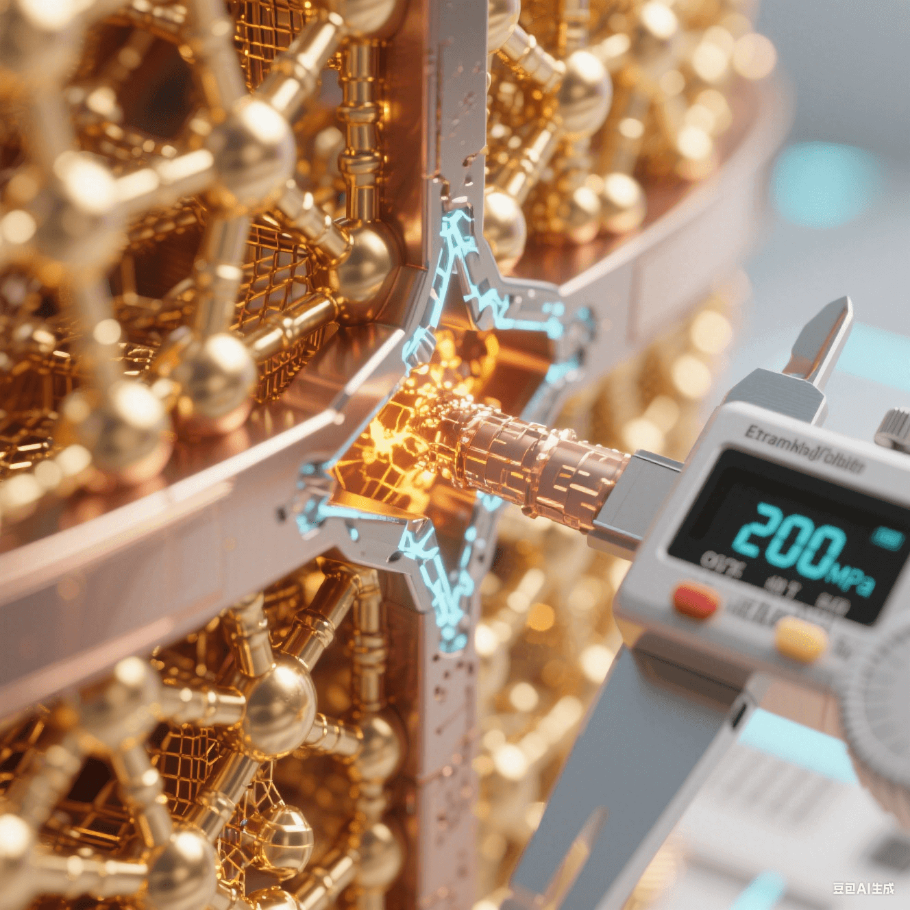 銅 - 銅鍵合界面在高溫加壓下晶格融合，分子動力學(xué)模擬展示金屬擴(kuò)散過程