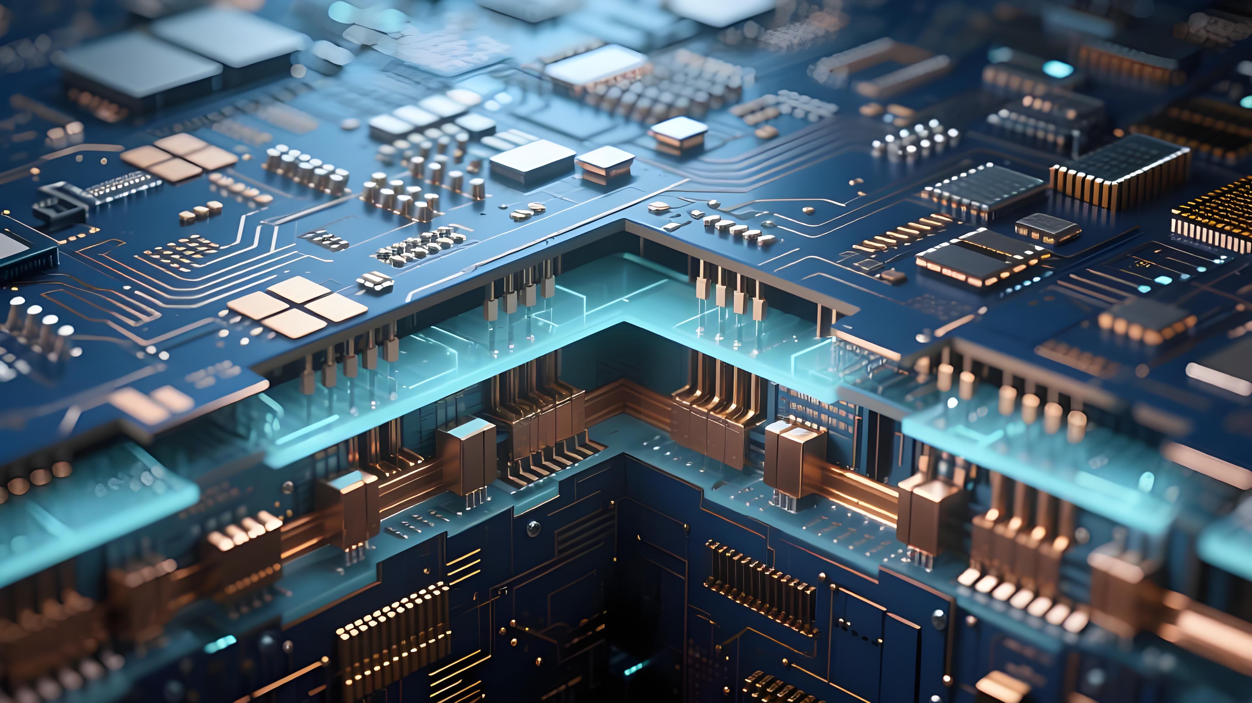 毫米波電路板3D集成內(nèi)部截面視圖，展示硅通孔(TSV)與玻璃通孔(TGV)結(jié)構(gòu)