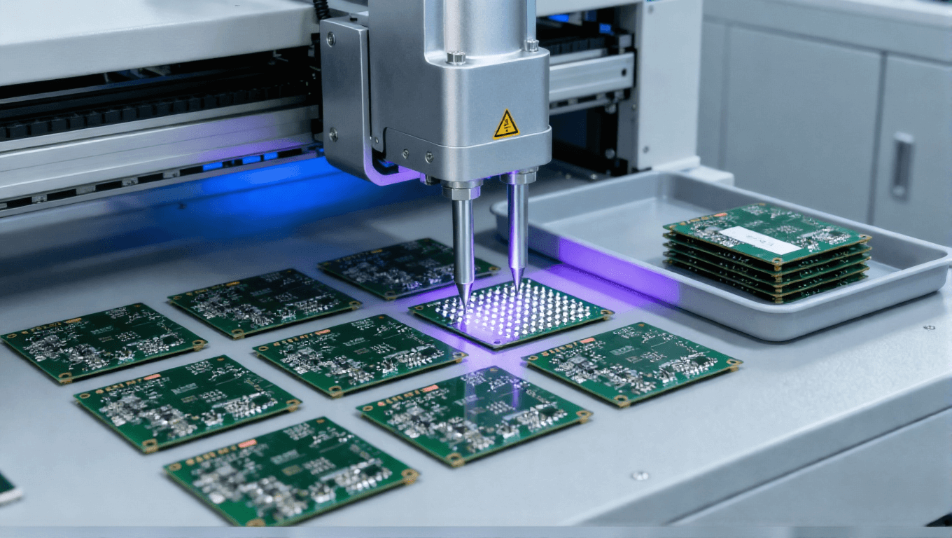 汽車電子8層高壓PCB飛針復測場景，10%異常板復測實現(xiàn)總體降本32%