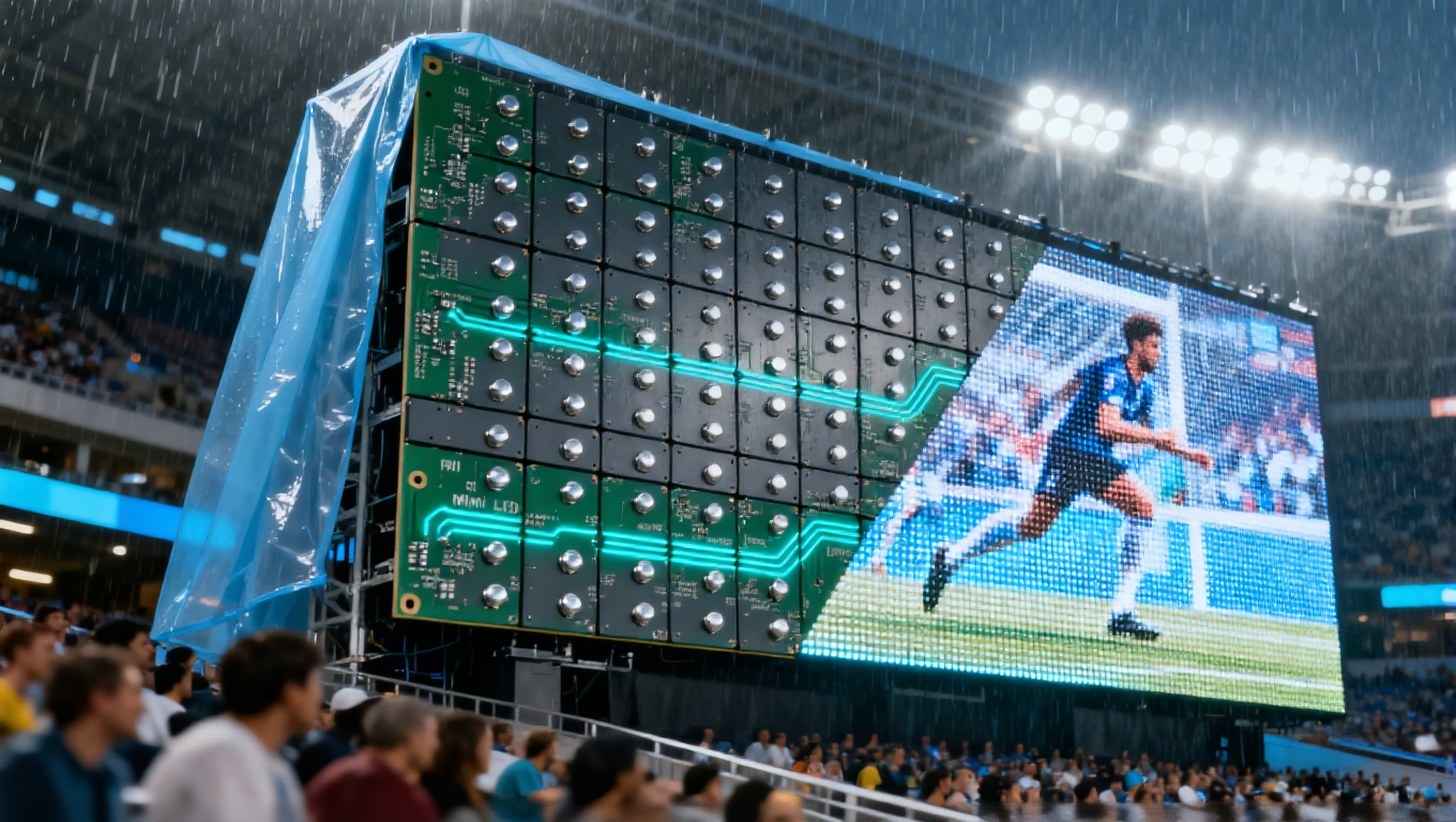 戶外 LED 顯示屏鋁基板場景