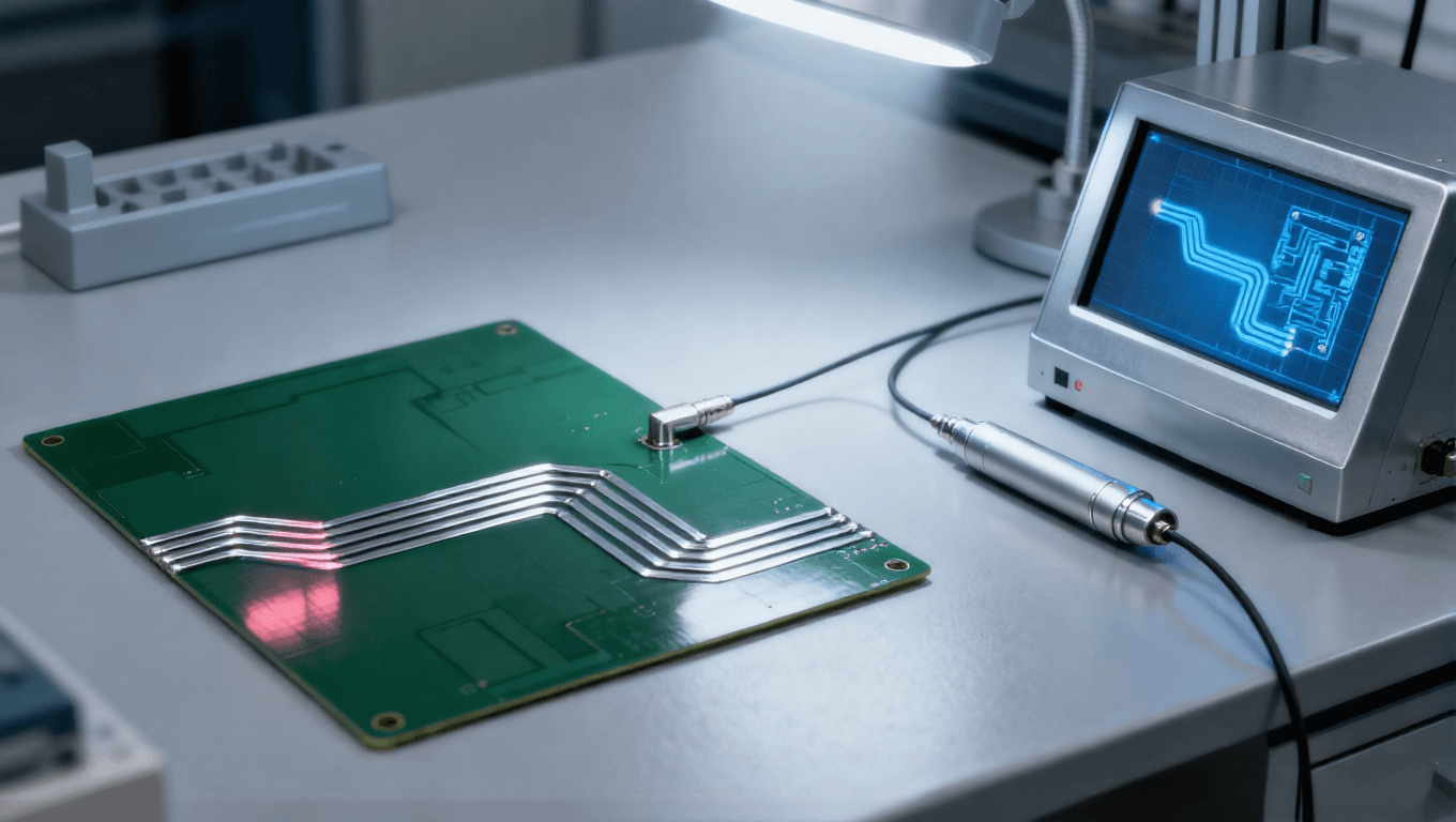 射頻前端 PCB 仿真驗(yàn)證場(chǎng)景，三維仿真模型 + S 參數(shù)測(cè)試優(yōu)化傳輸線阻抗