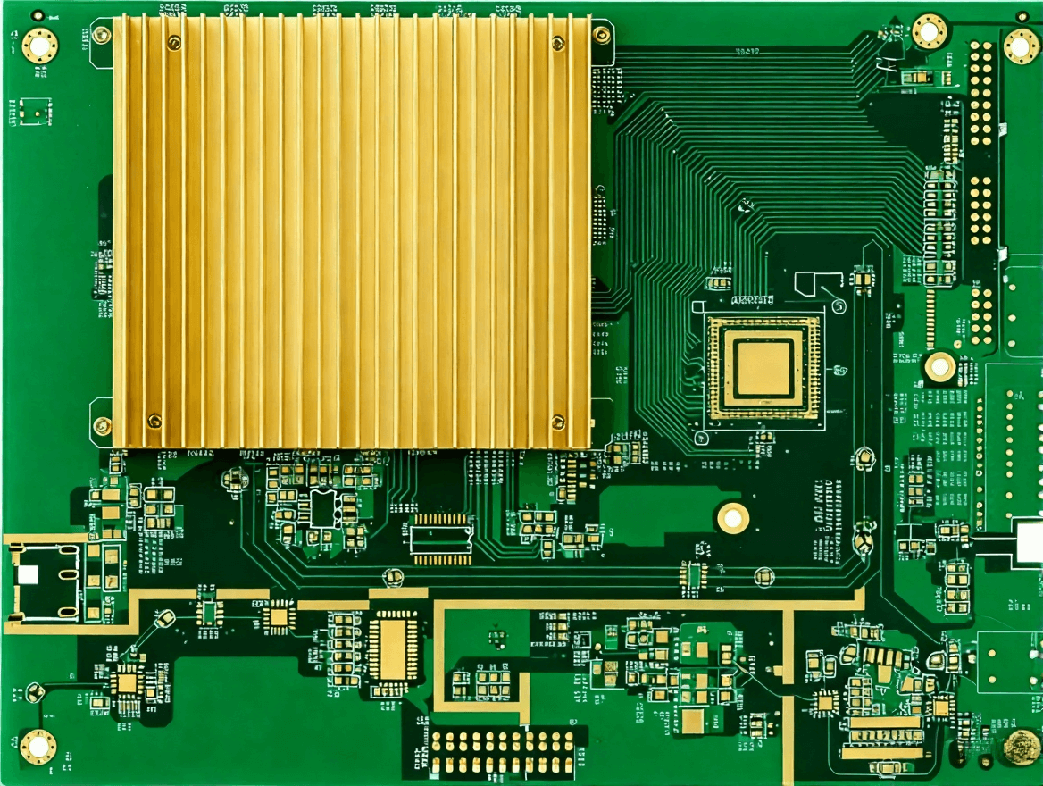 工控主板 PCB 細(xì)節(jié)圖，展示精細(xì)線路與元件排布