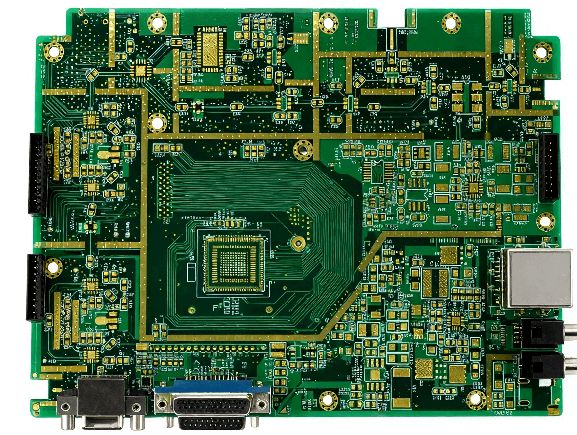 工控主板 PCB 實(shí)物圖，精密焊接與高密度電路設(shè)計(jì)